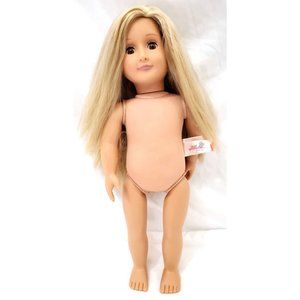 LEAH Our Generation 18" Equestrian DOLL blonde w/ brown eyes loves horses Battat